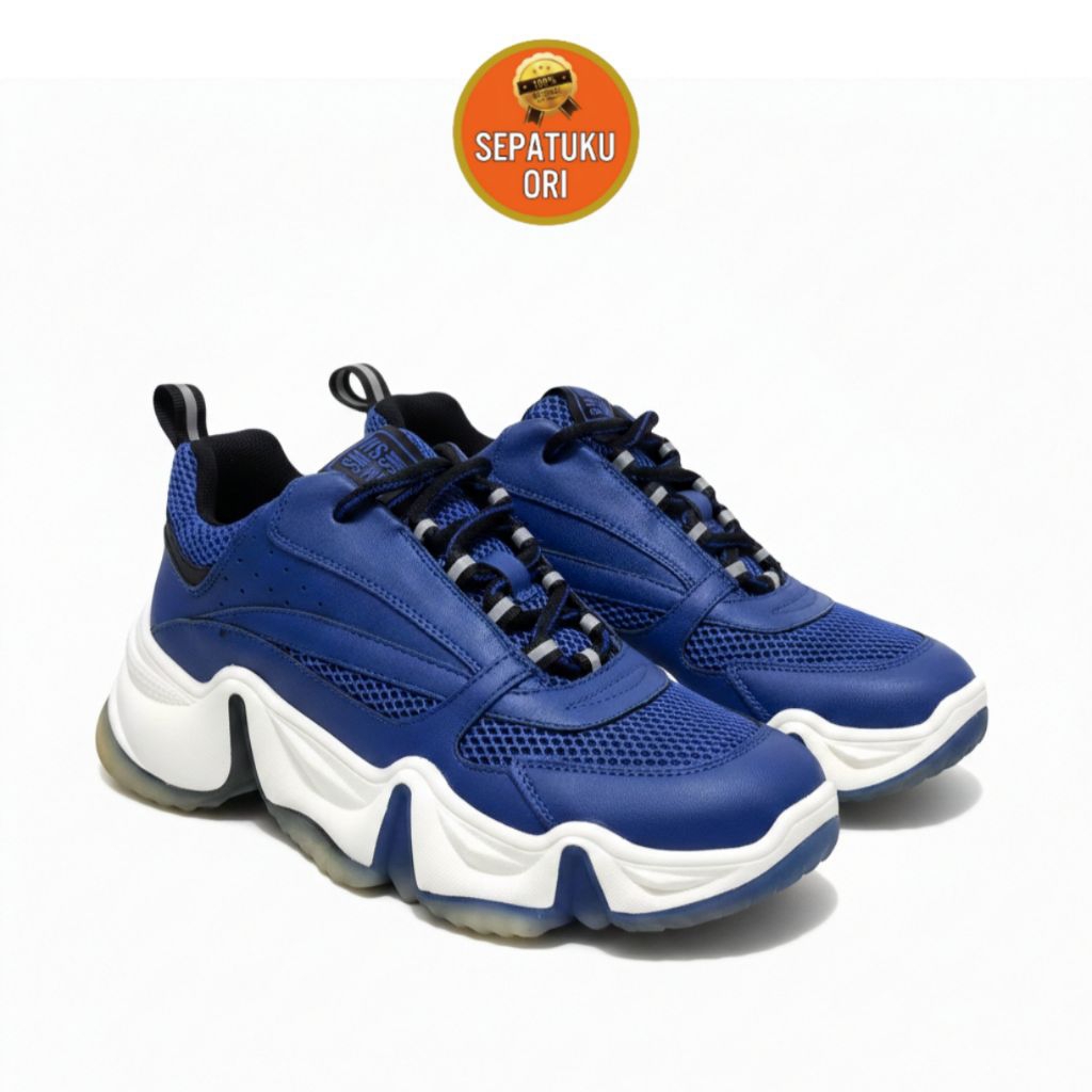 SEPATU WANITA STEVE MADDEN CITY SOUL WOMENS COBALT BLUE SNEAKERS [CITY02S1]