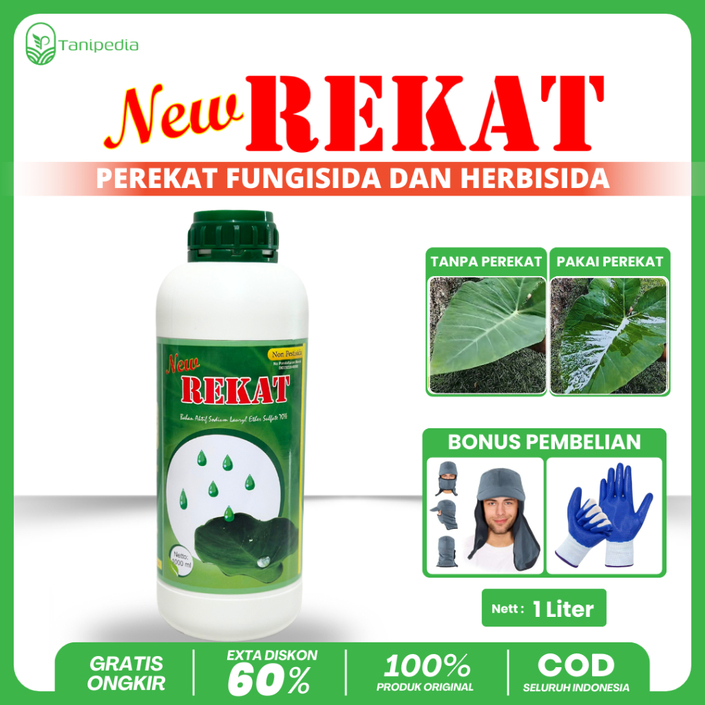 New Rekat - Perekat Pupuk Pestisida - 1 Liter