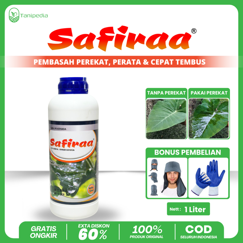 Safiraa - Perekat Pupuk Pestisida - 1 Liter