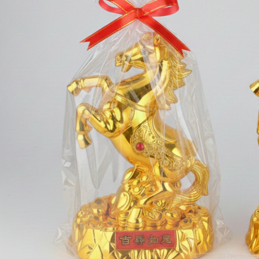 Hiasan Imlek / Aksesoris Imlek / Hiasan Patung Kuda Emas / Coklat Koin Emas