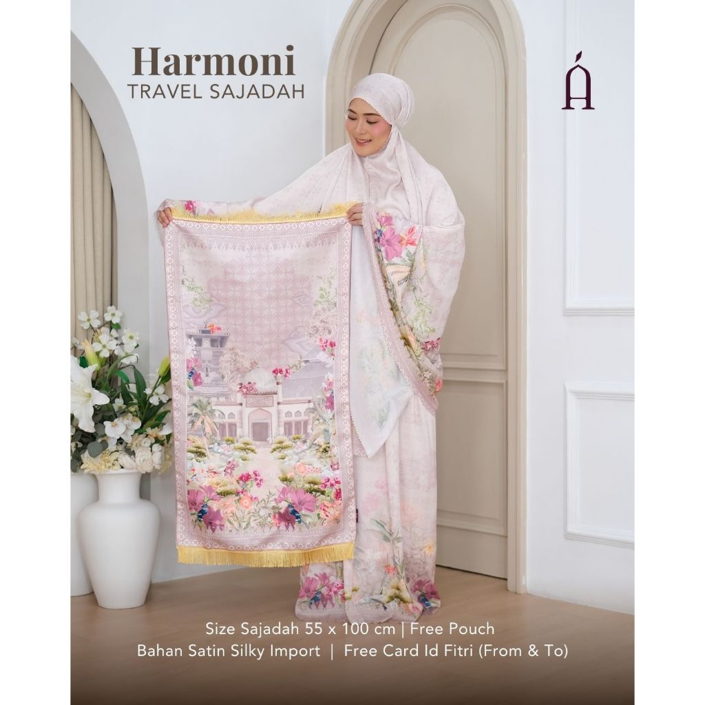 Sajadah Travel Premium Harmoni Satin Tebal + Pouch Sajadah Hampers Lebaran Exclusive
