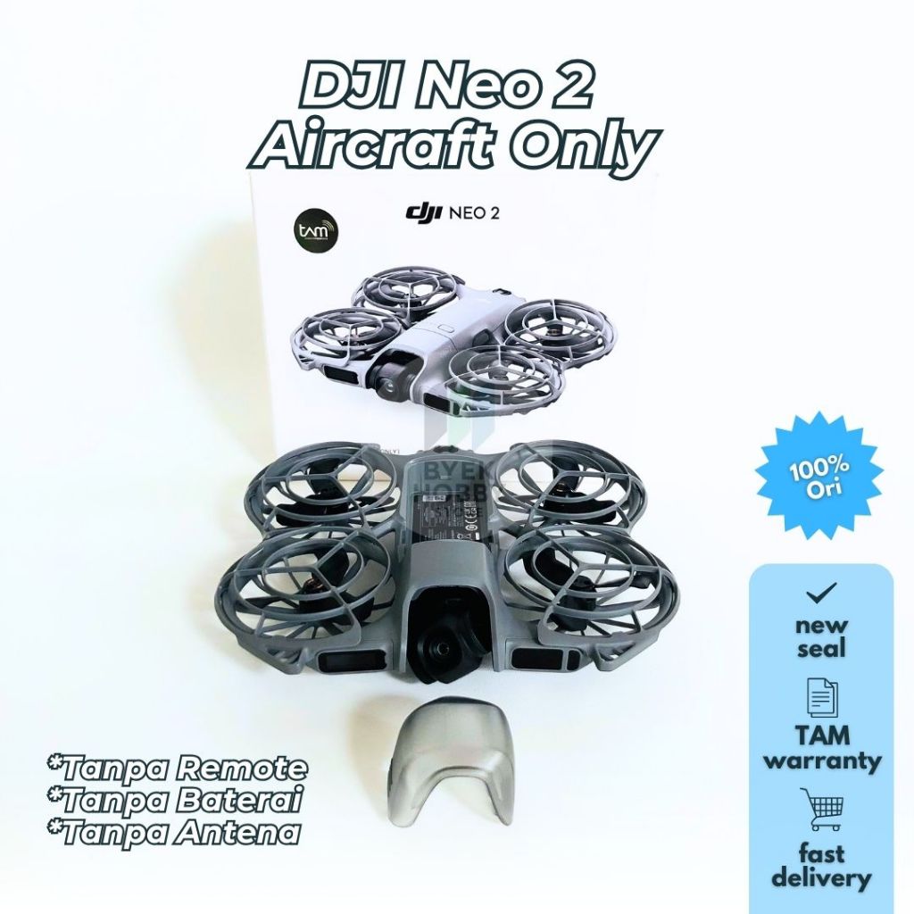 Drone DJI Neo 2 Drone Second Aircraft Only Tanpa Baterai (Follow Me Camera Drone 4k High Resolution)