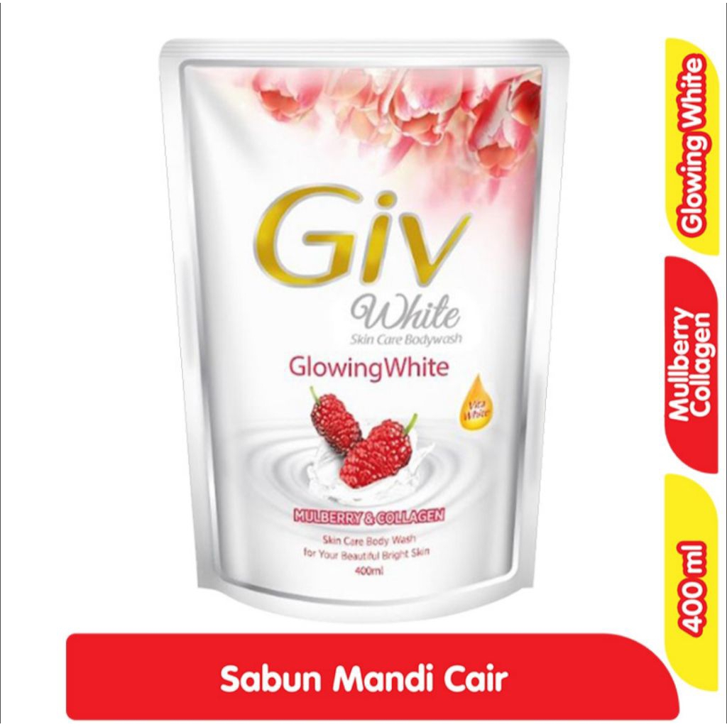 GIV White Bodywash 400ml (Mulberry & Collagen)