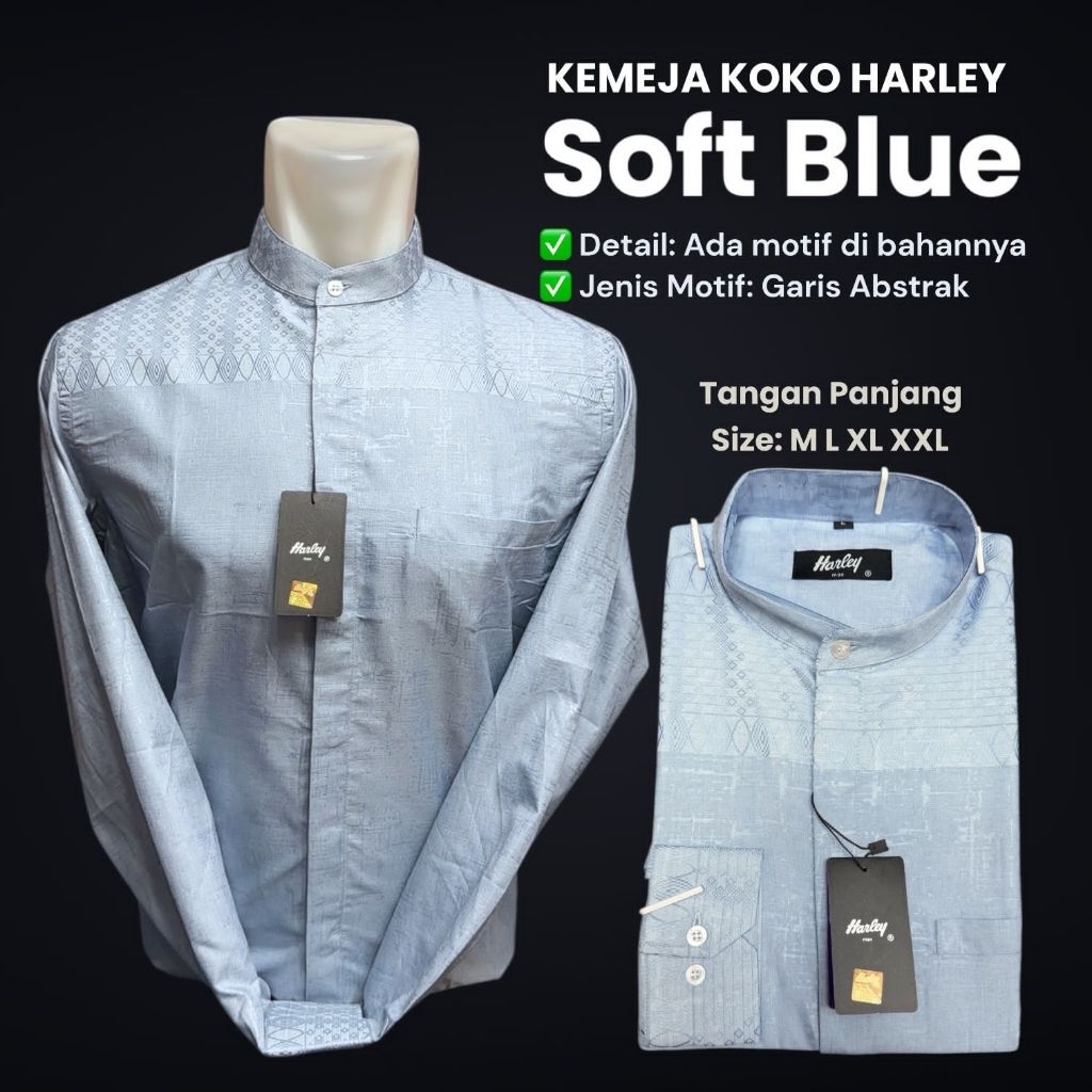 KEMKO HARLEY | KEMEJA KOKO HARLEY | KEMKO PRIA DEWASA | atasan pria