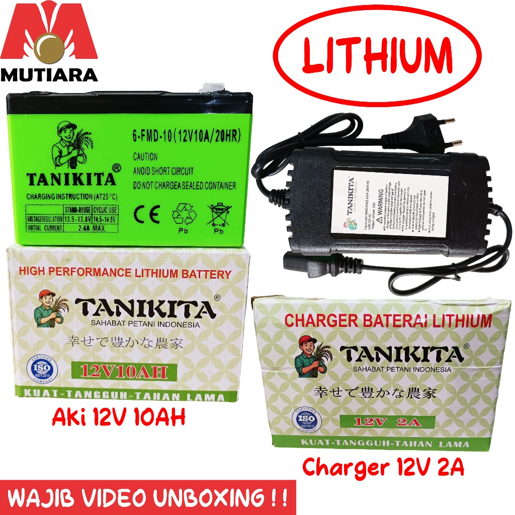 BATRRE AKI SEPEDA LISTRIK SPRAYER ELEKTRIK LITIUM ION LITHIUM 12V 10AH TANIKITA