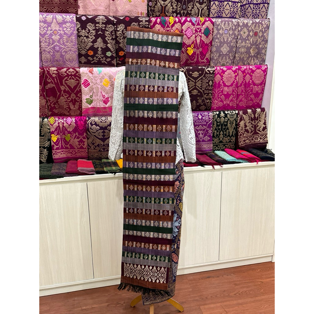 Selendang Songket Sidemen Banyumas Cendana