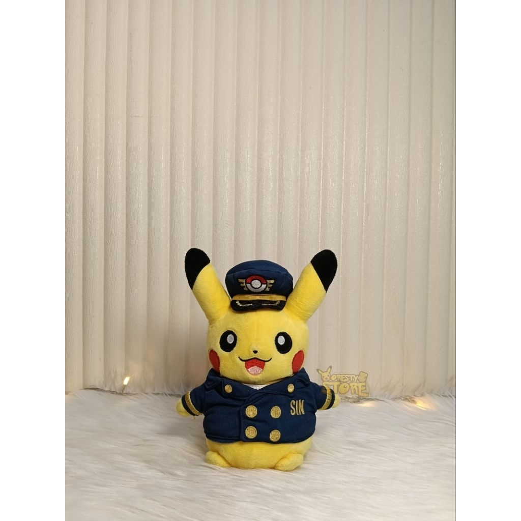 Boneka Pokemon Pikachu Pilot Jewel Changi International Airport - Pokemon Center