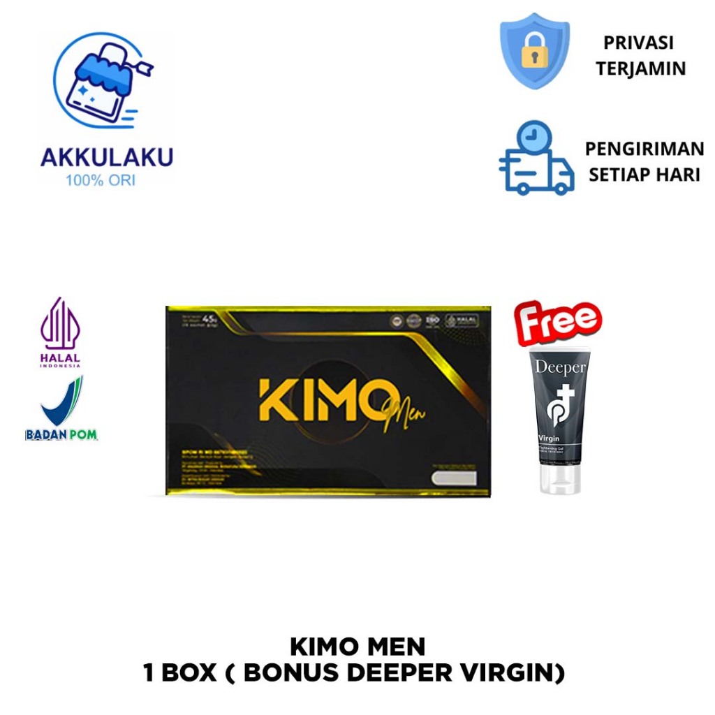Kimo Ginseng 1 Box isi 15 - Penambah Stamina Pria | Kimo Minuman Bubuk Obat Kuat Pria Original BPOM