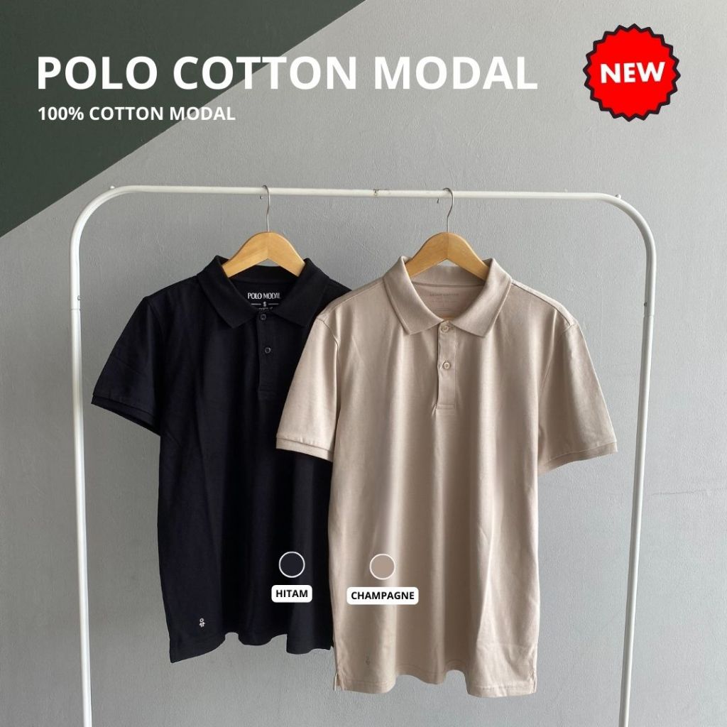 ABOUT COTTON Kaos Polo Cotton Modal Pilihan Warna 1