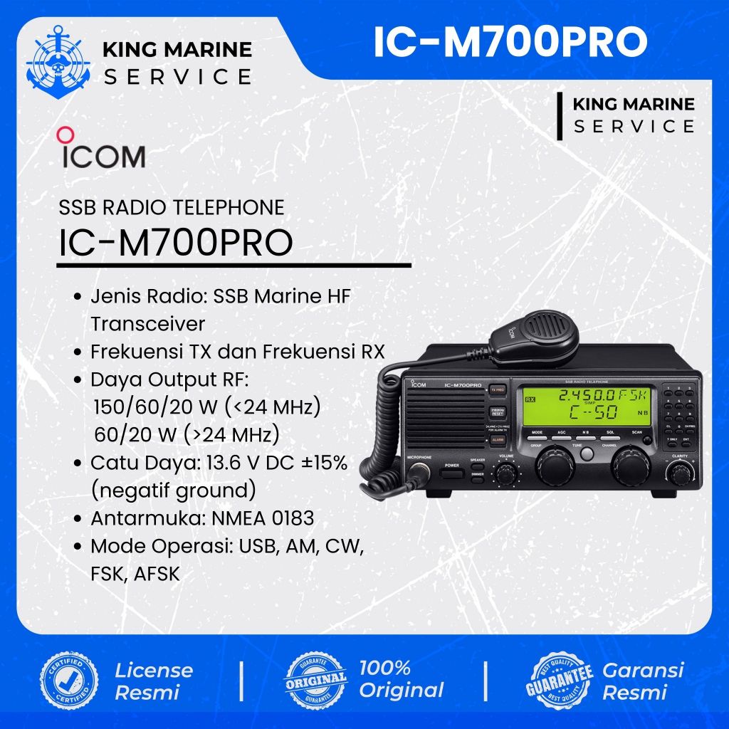 ICOM IC-M700PRO SSB RADIO TELEPHONE