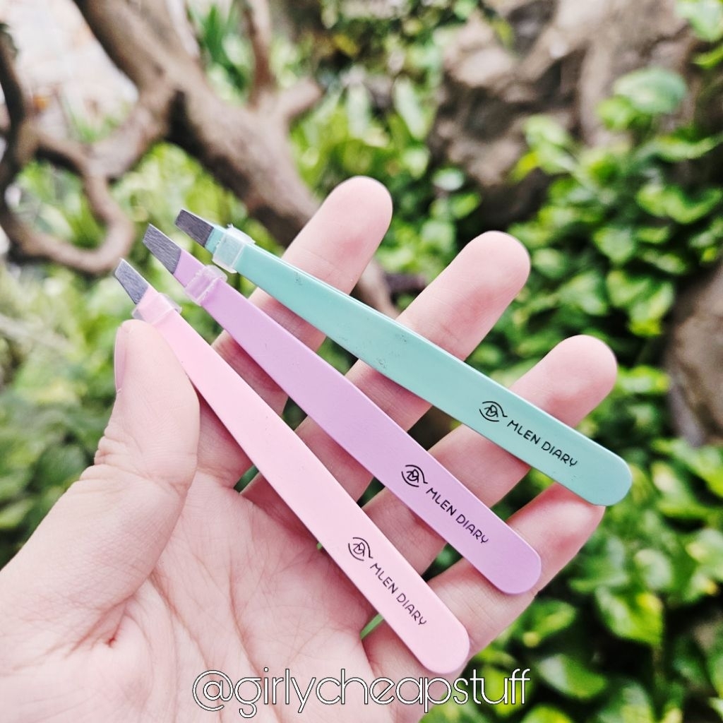 Mlen diary pinset stainless steel anti karat 9.5cm tweezer premium Pinset MLEN DIARY