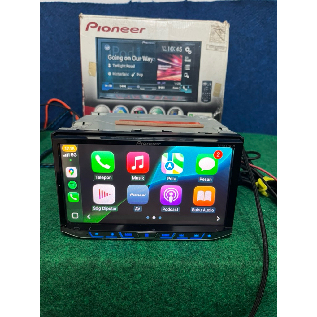 Haed Unit pioneer avh-x 8850 bt Apple Carplay &dan Android auto High end sound Quality audio mobil