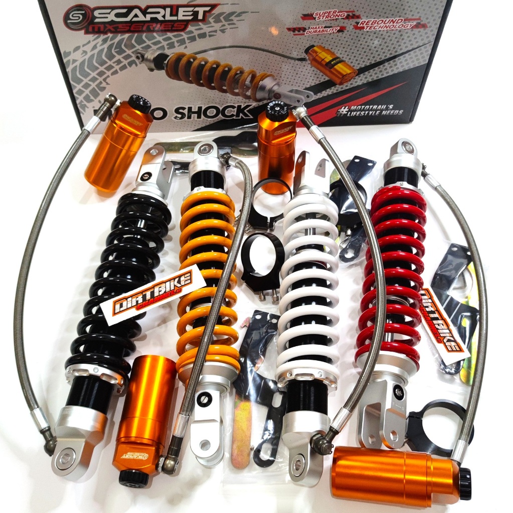 SHOCK BELAKANG TABUNG Monoshock SCARLET Tabung Pisah KLX DTRACKER CRF 150 WR 155 KLX 140