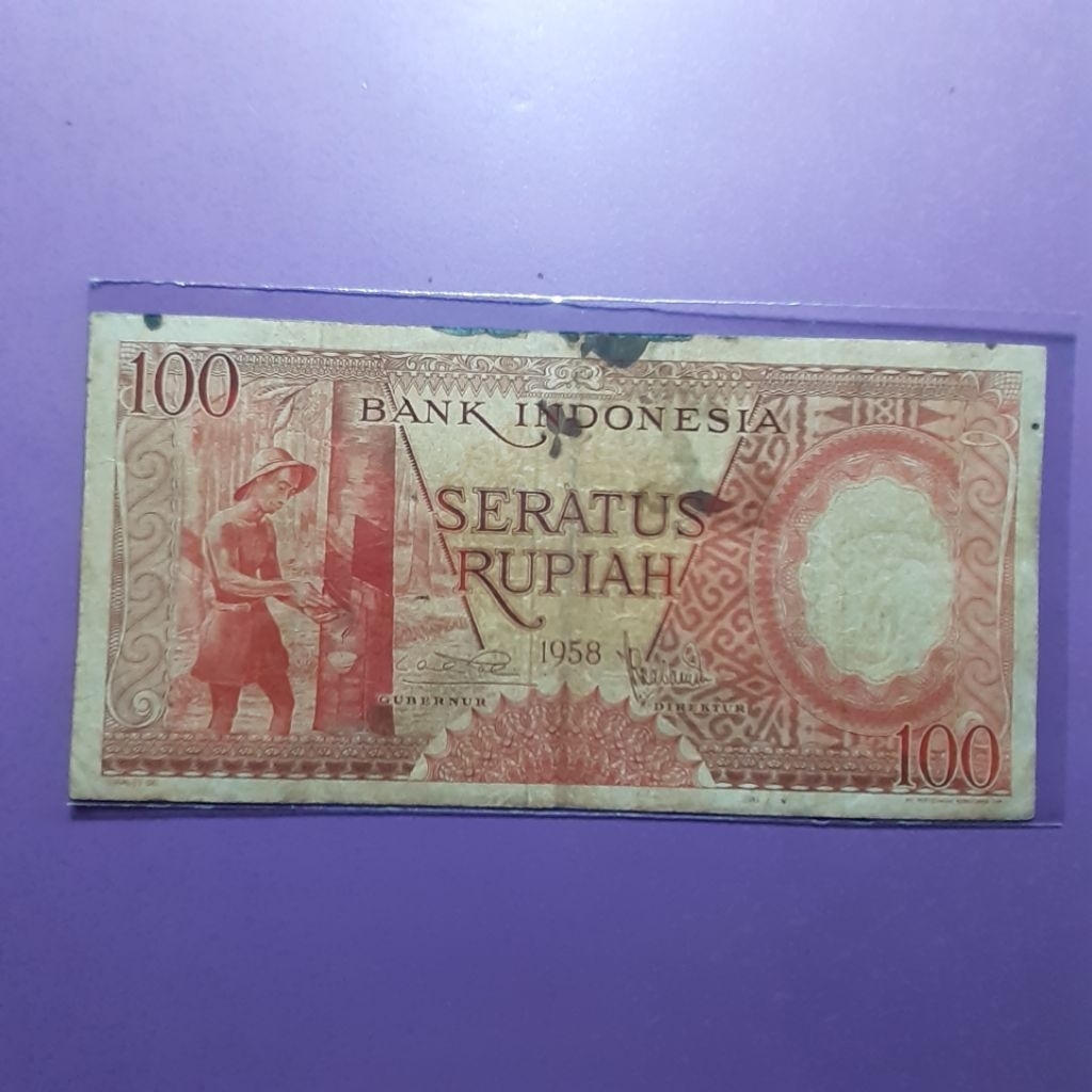 Uang 100 pekerja tahun 1958