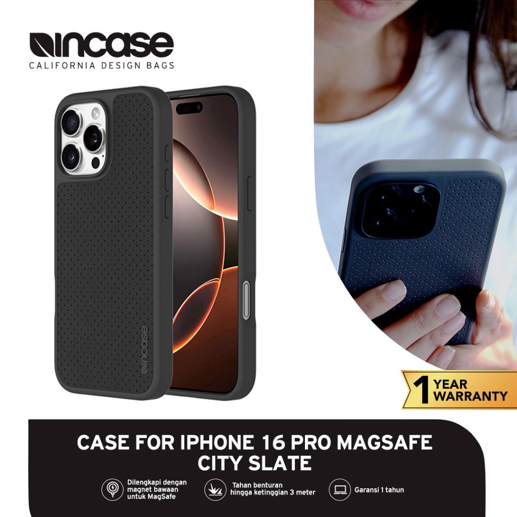Incase Casing MagSafe iPhone 16 Pro / iPhone 16 Pro Max Vegan Leather City Casing - Case iPhone 16  