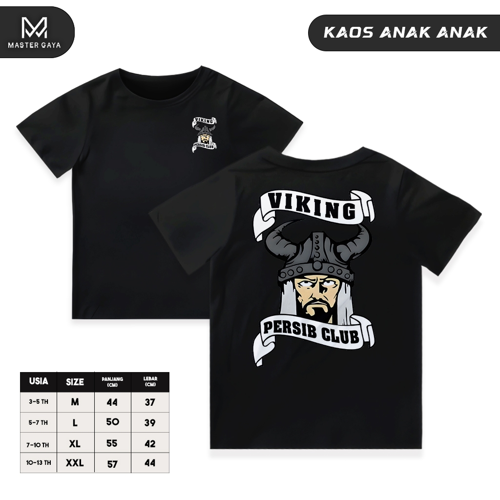 Kaos Anak - Anak / Baju Anak Supporter Persib / Viking 2026 / Liga 1