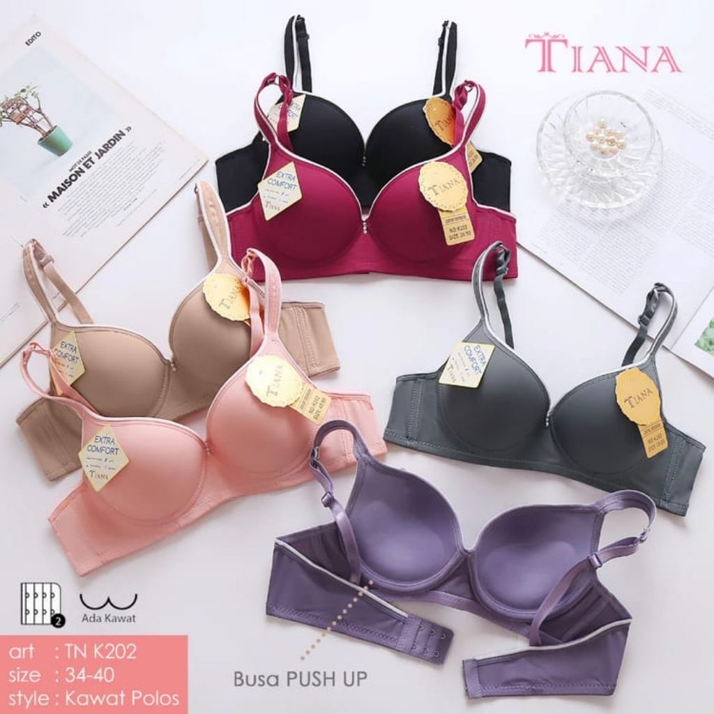 Bra wanita Dewasa kait 3/Bh Teli Bahan Lembut/Size 36-44 Bh Tanpa kawat Terbaru