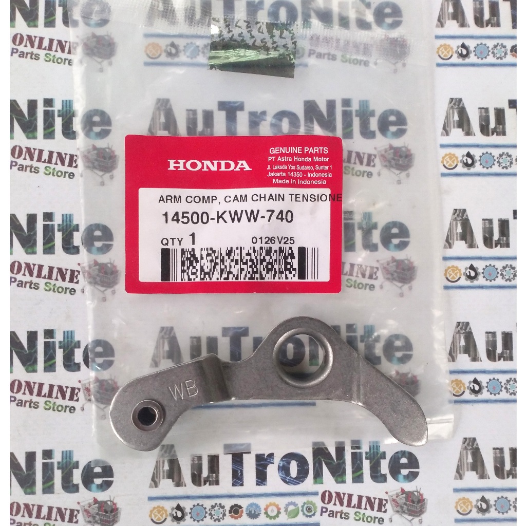Arm Comp CAM Chain Tensioner Penekan Rantai Keteng 14500-KWW-740 Original Honda Absolute Revo Blade 