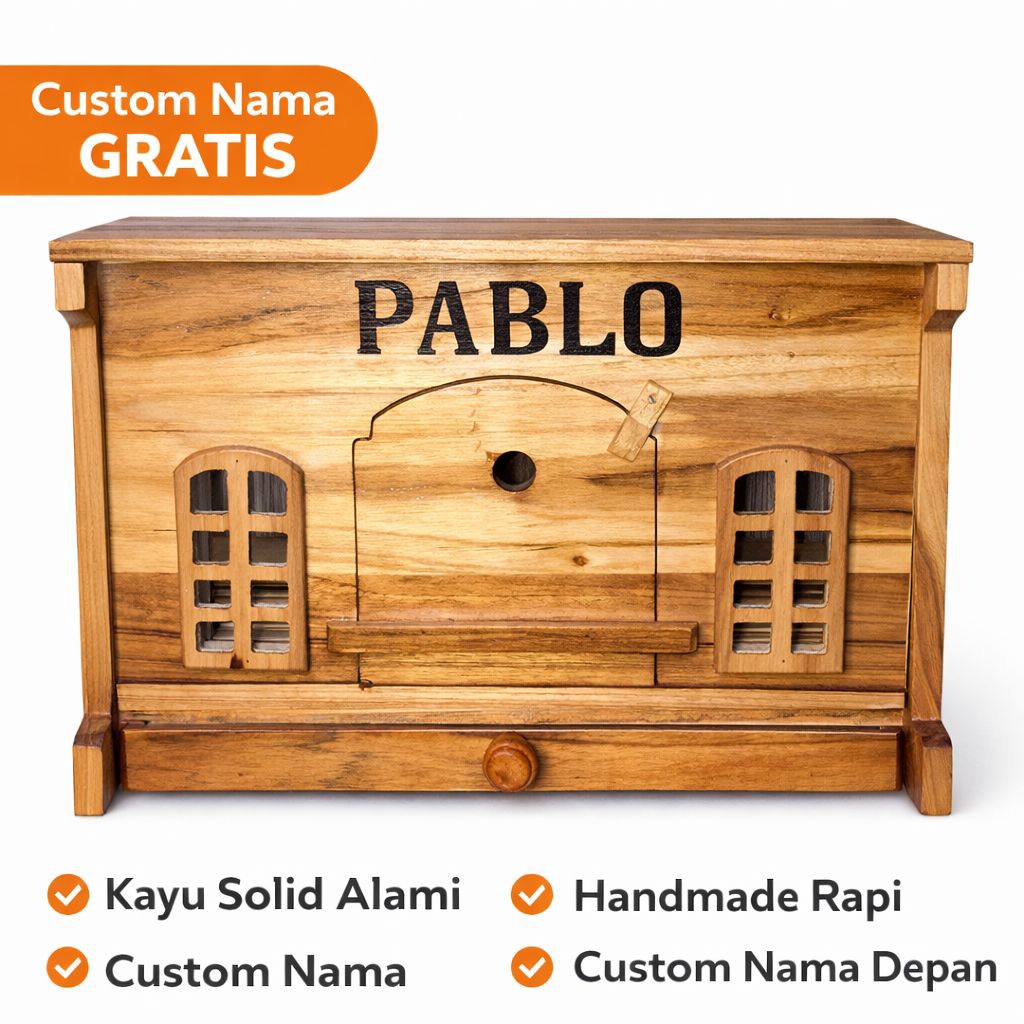 Gupon Dara Kayu Custom Nama | Pagupon / Bekupon / Kandang Burung Merpati Handmade