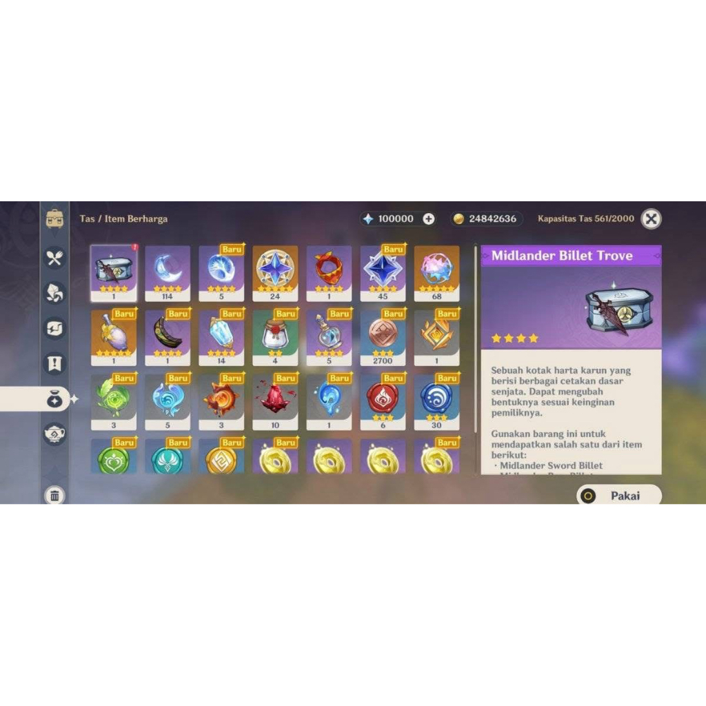 AKUN REROLL GENSHIN IMPACT 100.000 PRIMOGEMS