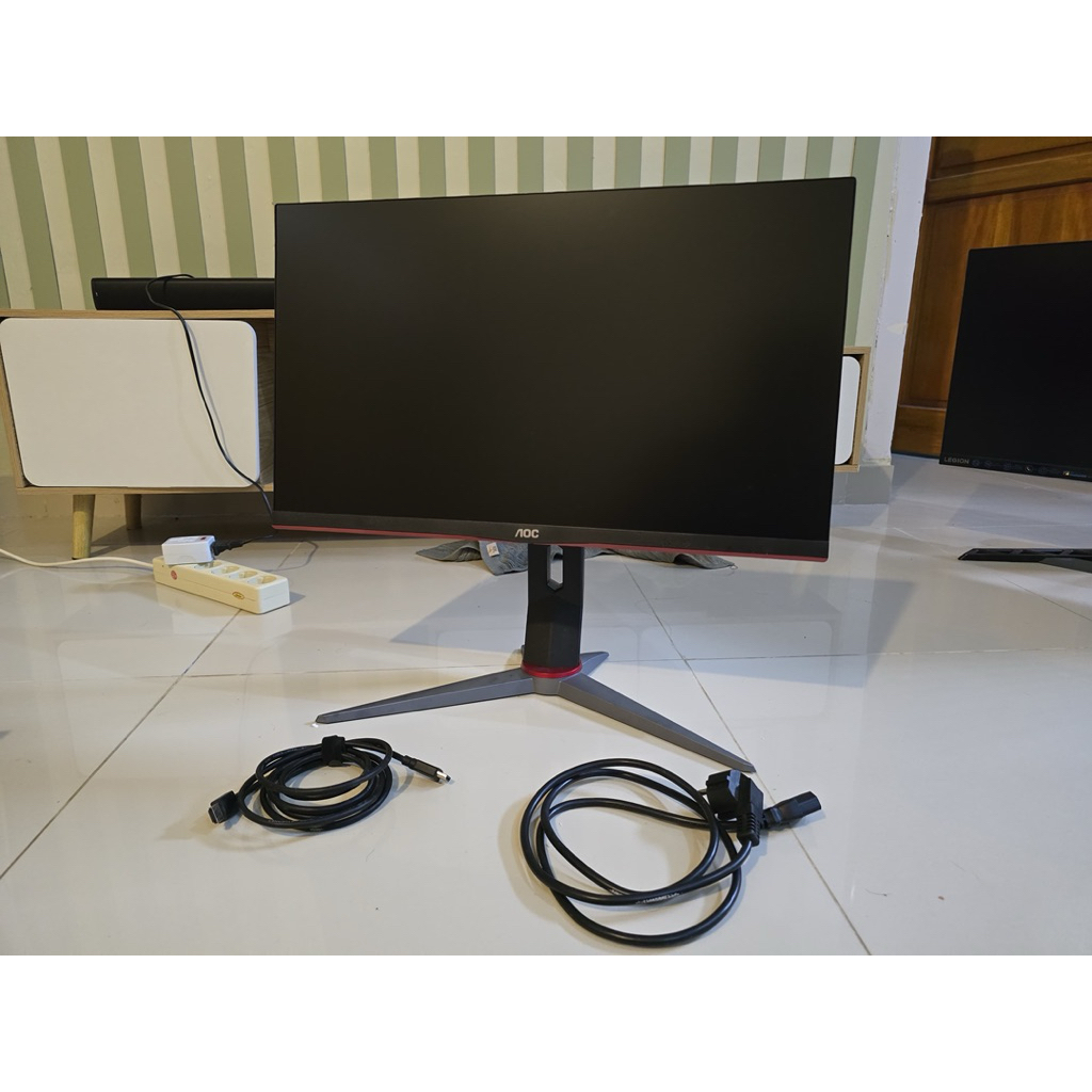 Scnd Monitor Gaming AOC 24G2SP 24” IPS 165Hz – Bekas Pribadi Mulus, Fullset Box