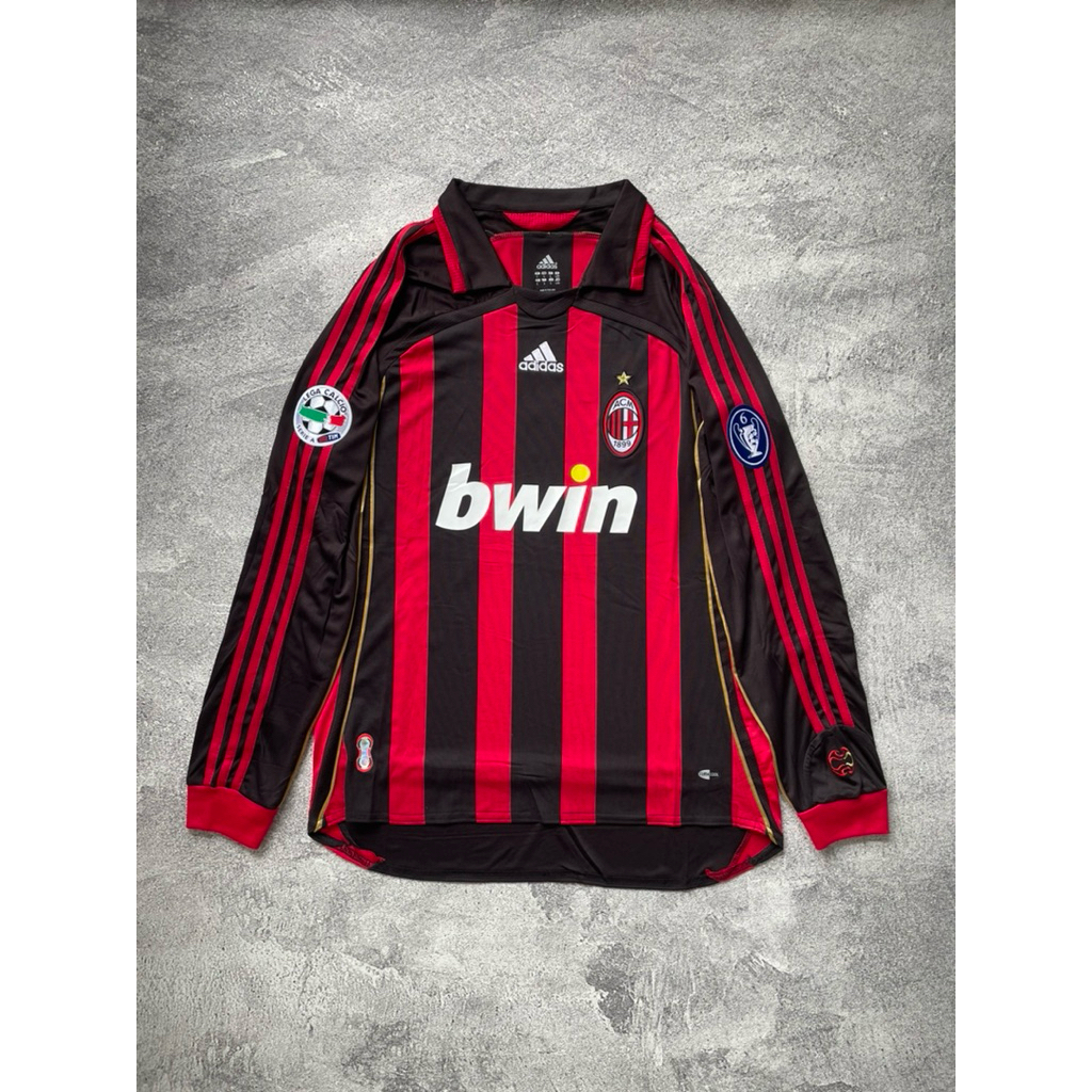 Jersey Retro AC Milan 2006-07 Nns Andrea Pirlo Longsleeve Serie A Italy
