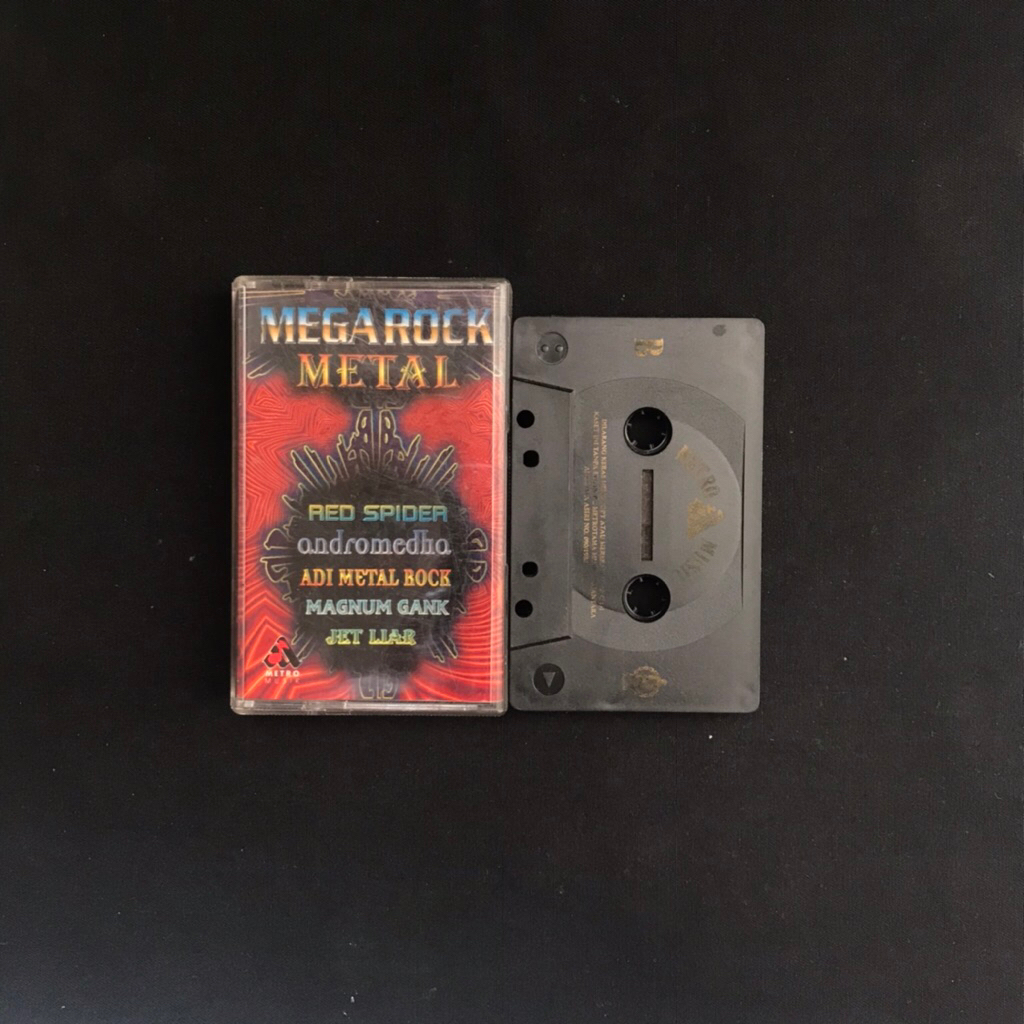 Kaset Mega Rock Metal - Red Spider, Andromedha, Adi Metal Rock, Jet Liar, etc