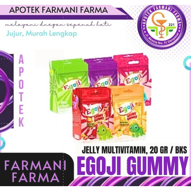 EGOJI GUMMY / JELLY EGOJI / ANGGUR / STRAWBERRY / JERUK