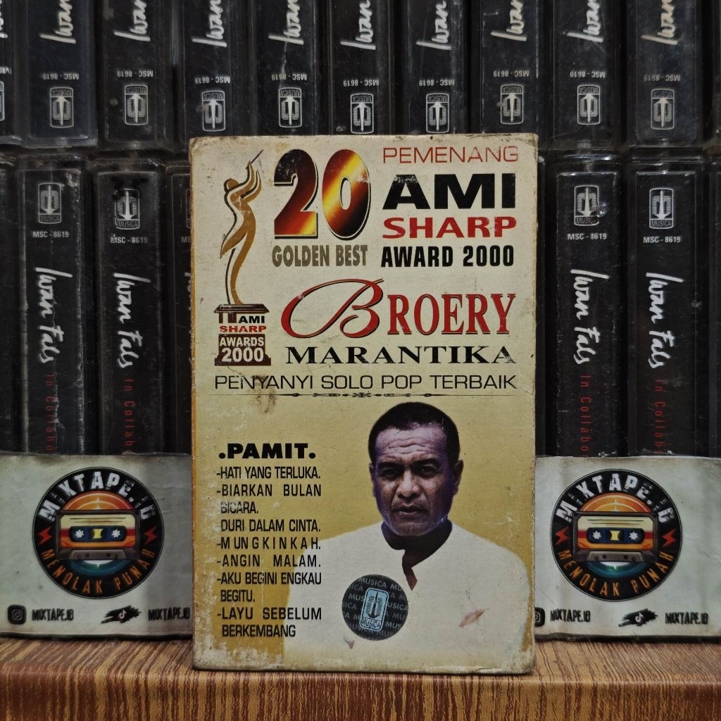 Kaset - Broery Marantika - 20 Golden Best - Ami Sharp Award 2000 - Kaset Pita - Radio Tape - Radio -