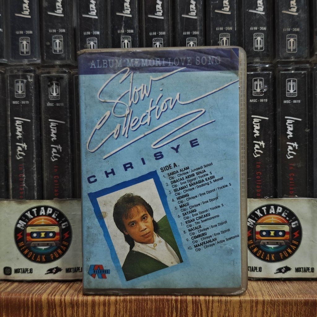 Kaset - Chrisye - Slow Collection - Album Memori Love Song - Radio Tape - Kaset Pita - Radio - Pemut