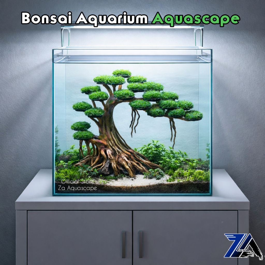 Bonsai Bringin Aquascape bonsai aquarium daun sintetis - bonsai Aquascape sintetis