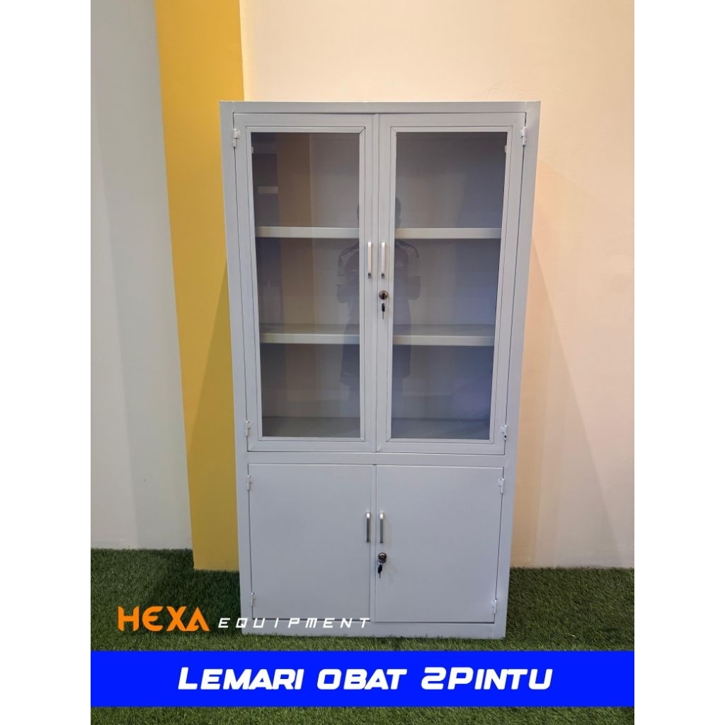 Lemari Obat 2 PINTU ATAS KACA