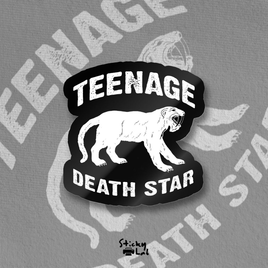 Teenage Death Star Sticker Vinyl Anti Air Sticker band Stiker Helm Tumbler Laptop