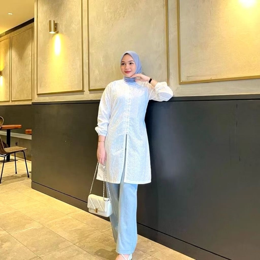 Chea TUNIK CATTON BORDIR/tunik lebaran new series /OUTER EMBROIDERY/ ZHEA TUNIK KONDANGAN/OUTER EMBR