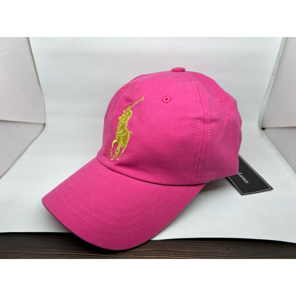 Topi Polo Ralph Lauren Pink Gold Pony Original