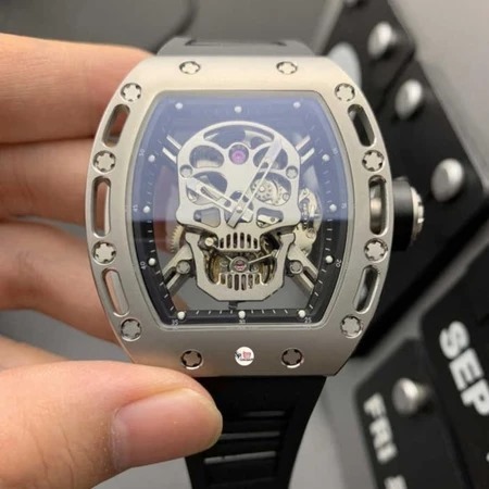 Jam Tangan Pria RM52 Skull Automatic Tourbillon dm42mm
