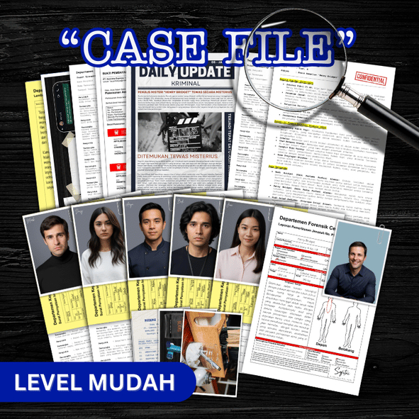 [Case #001] Unsolved Case File Indonesia & English "Kematian Misterus Sang Penulis Misteri" 3enang_M