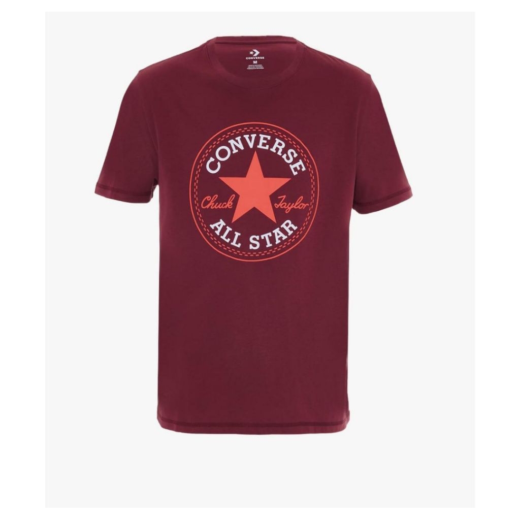 Kaos Pria Converse CTAS Patch Graphic Tee. Dark Terracotta. CONMT1032225