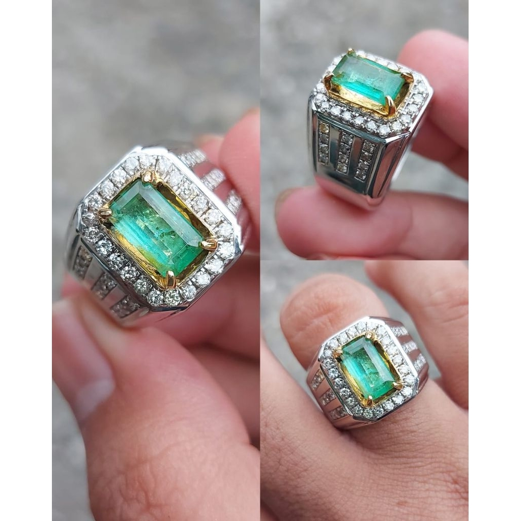 silver paladium zamrud Dan berlian