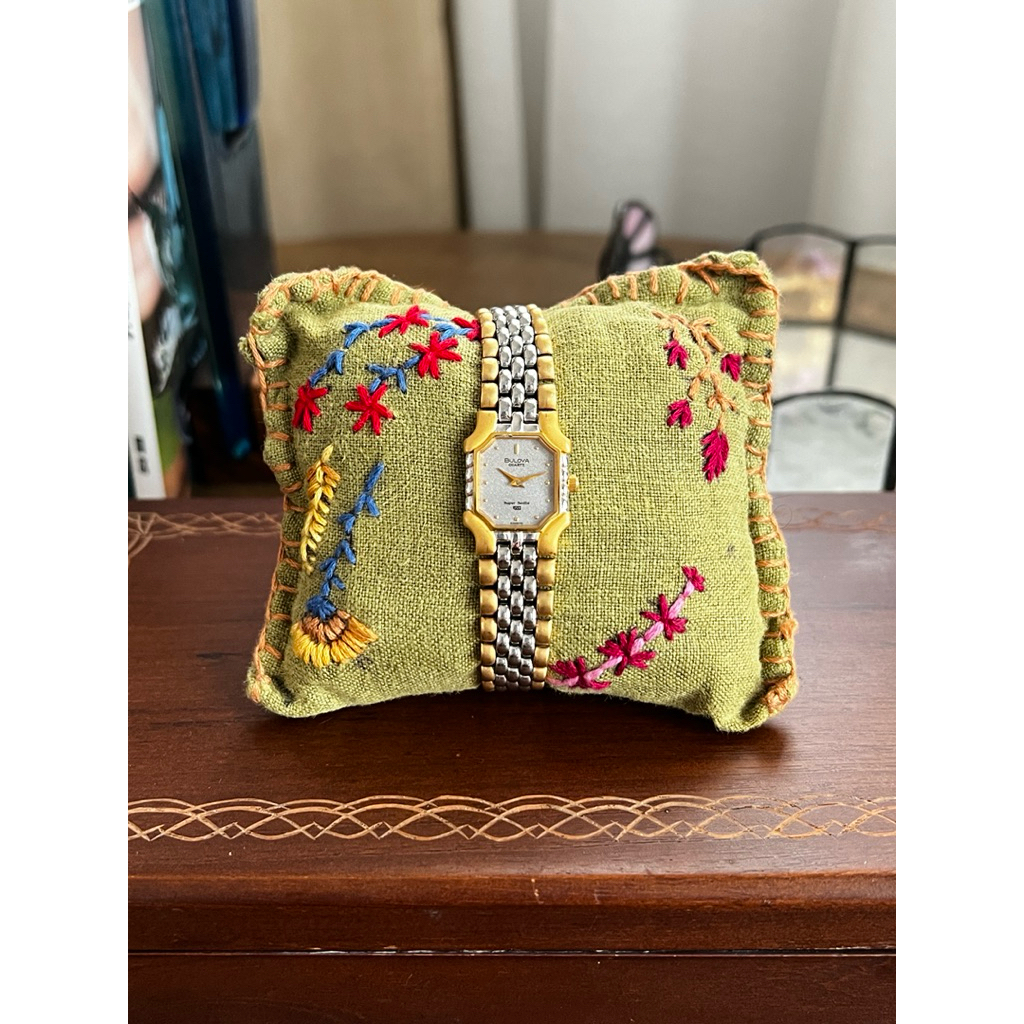 Bulova Silver-gold Octagonal Watch