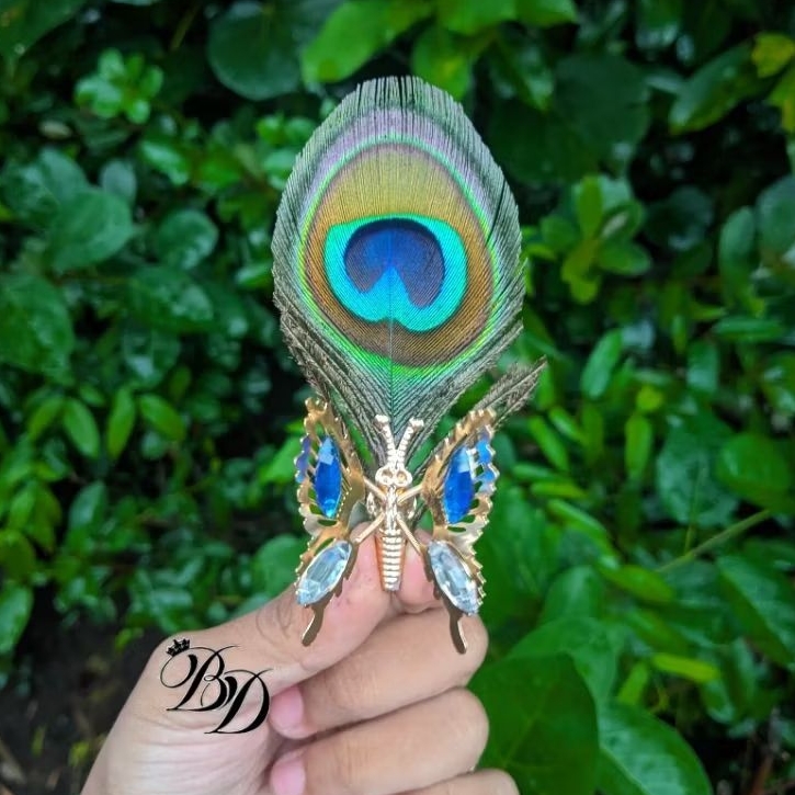 Jepit Udeng Bulu Merak