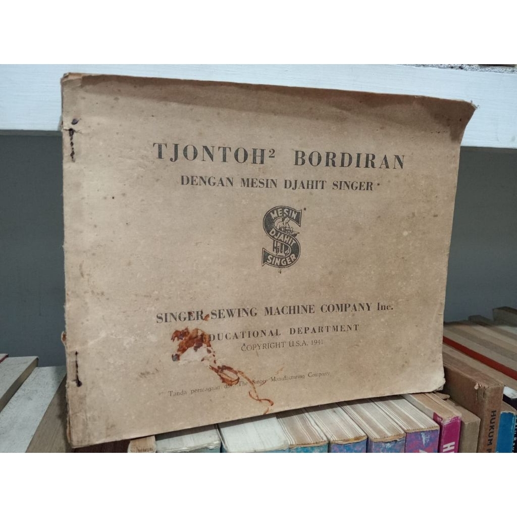 TJONTOH2 BORDIRAN DENGAN MESIN DJAHIT SINGER