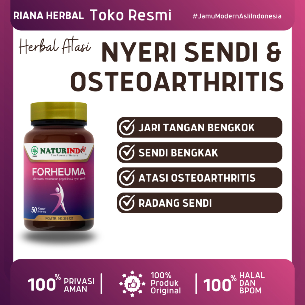 FORHEUMA KESEHATAN SENDI OBAT NYERI SENDI LUTUT DAN TULANG SENDI OBAT OTOT TULANG OSTEOARTHRITIS HER