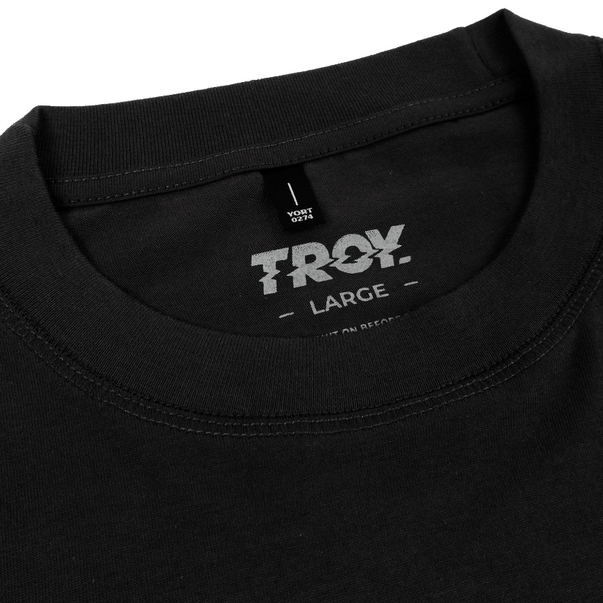Troy Company Tshirt Black City of Death - Kaos Lengan Pendek Kaos Hitam MTD 2700