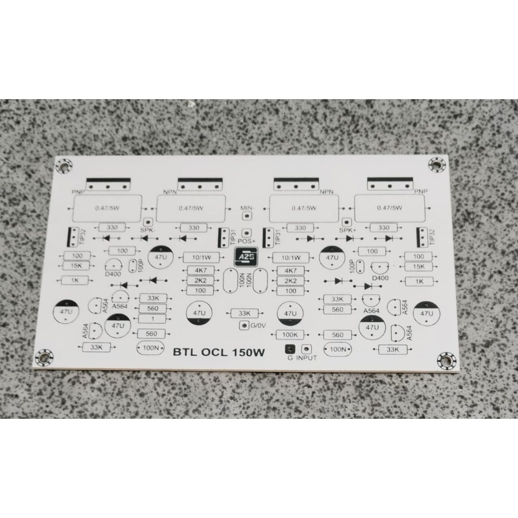 PCB Driver Power Amplifier BTL power 150W Type SH 963