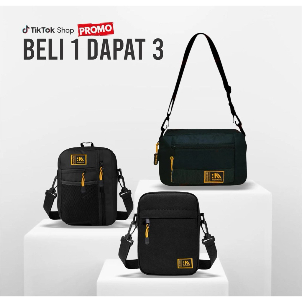 BELI 1 DAPAT 3 TAS COWOK CEWEK KEKINIAN