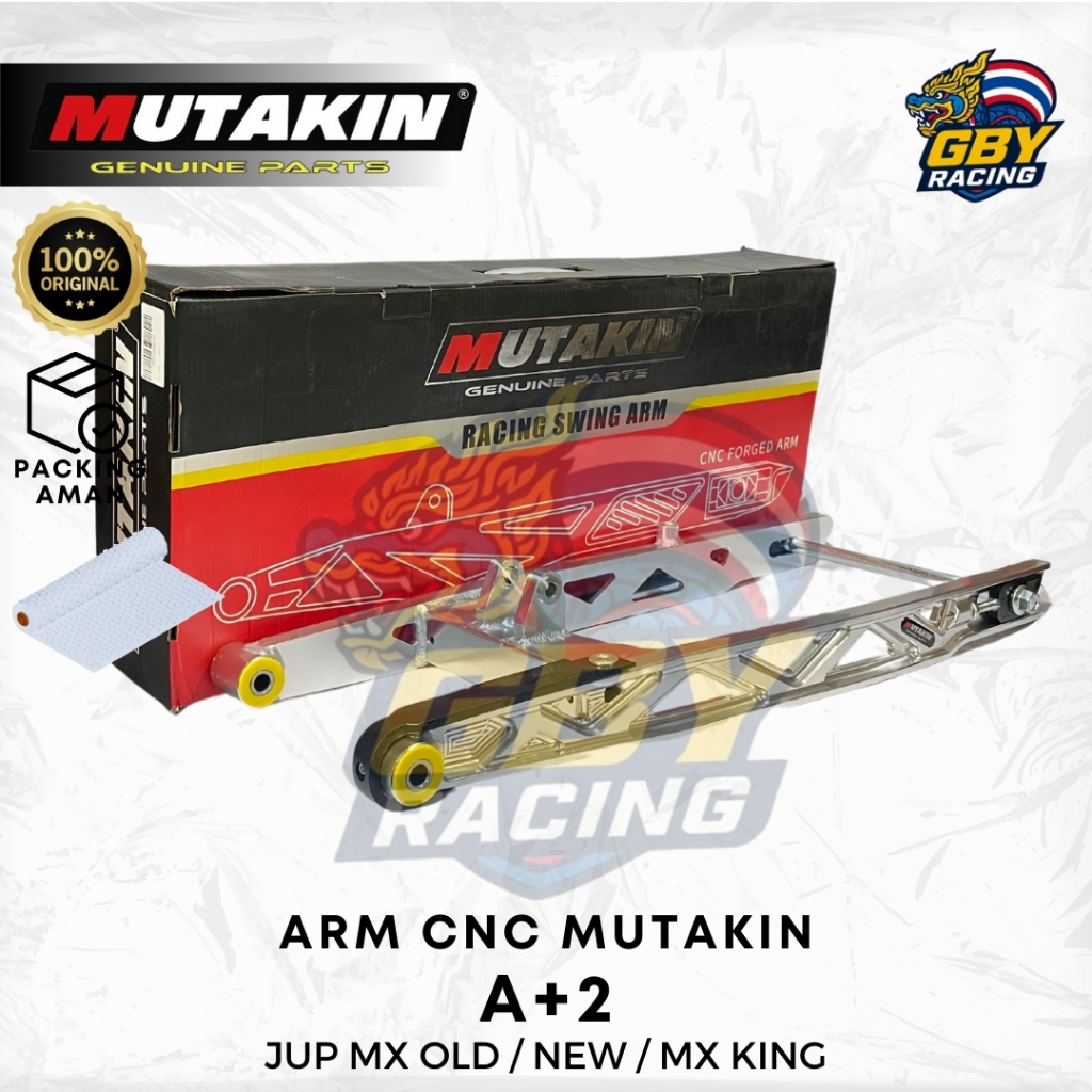 MUTAKIN CNC Swing Arm +2 Inch Y15ZR Sasis Long Arm A +2 Inci Jupiter MX King Original Mutakin