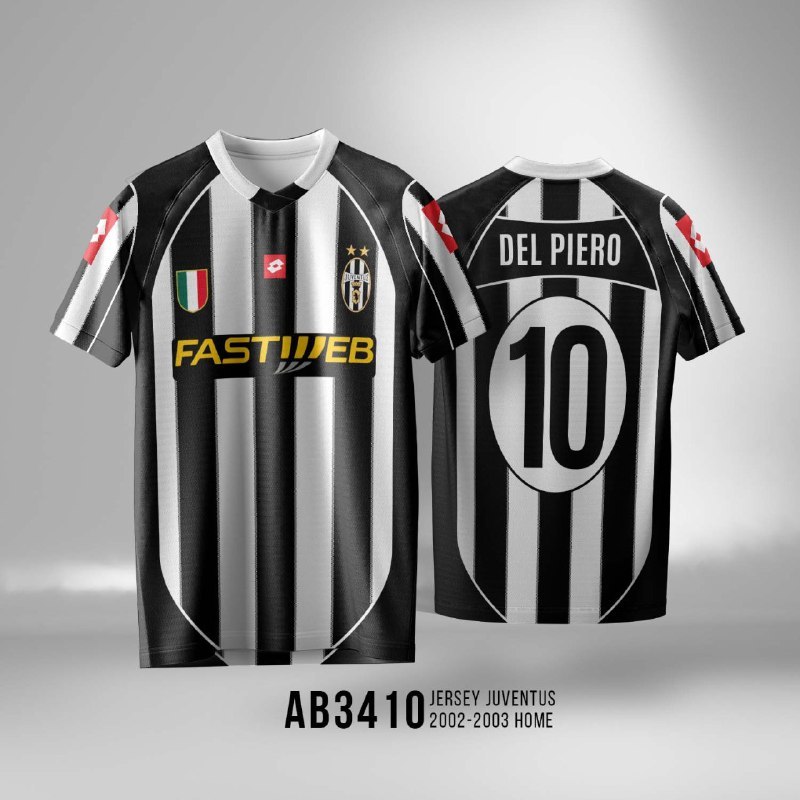 Jersey Juventus Legend 2002-2003 Home Unisex Fullprint Dryfit AB3410