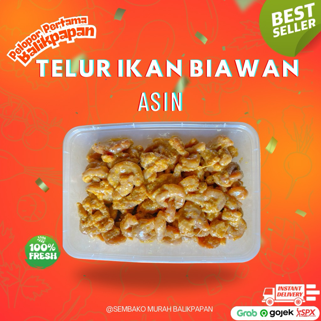 Telur Ikan Biawan Asin 200 gr