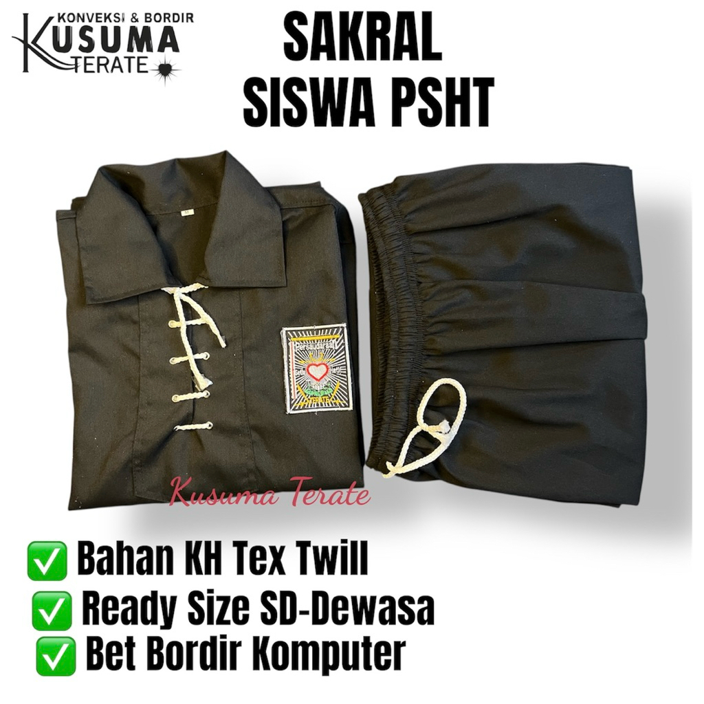 SAKRAL SISWA PSHT TALI/ BAJU CELANA PENCAK SILAT PSHT TALI